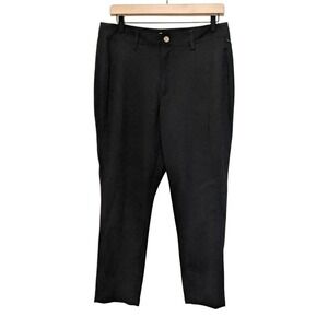BCBGeneration Womens Cropped Trousers Pants Size M Black Slacks Straight Leg New